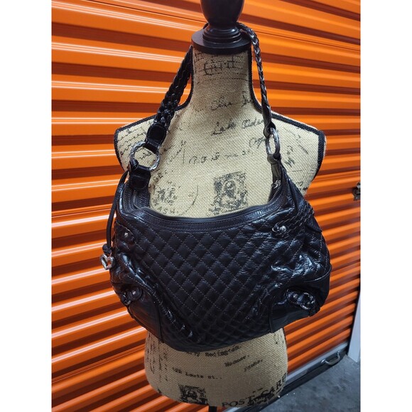 Brighton Collection Leather Black Handbag - Picture 1 of 8